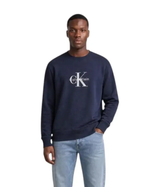 Calvin Klein - Ανδρική Μακρυμάνικη Φούτερ Non-Brushed LV04RG278G-CEF Μπλε 2