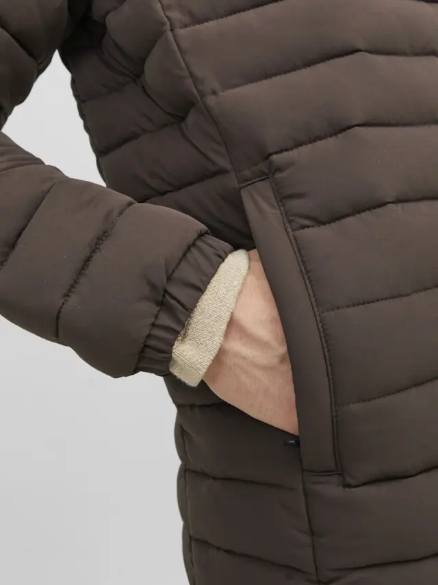 JJERECYCLE PUFFER COLLAR NOOS - Seal Brown 3