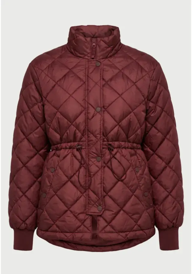 Funky Buddha Puffer Jacket Plum FBL014-116-01-PLUM - XL