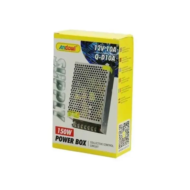 Andowl Τροφοδοτικό για LED 12V-10A 150W Q-D10A 0751070