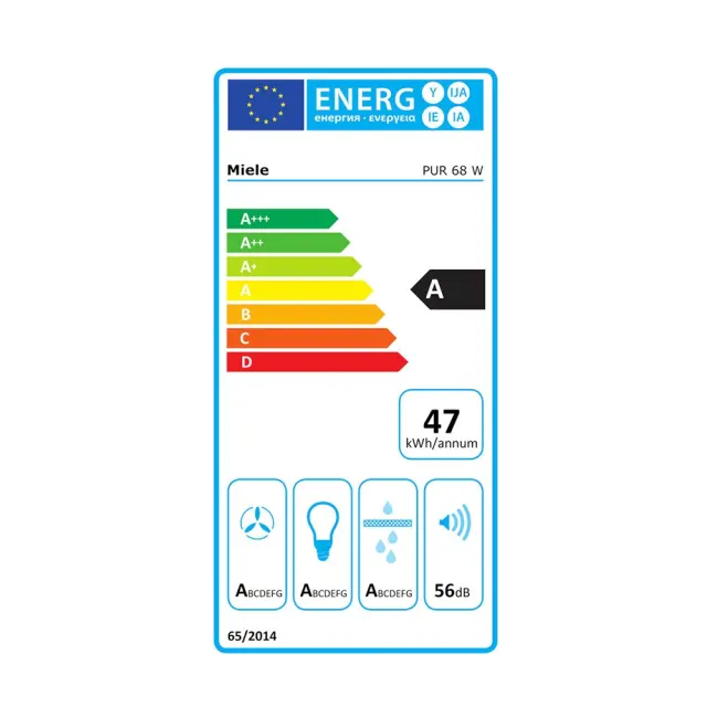 ΑΠΟΡΡΟΦΗΤΗΡΑΣ PUR 68 W MAT-ΜΑΥΡΟ MIELE 12358170 2