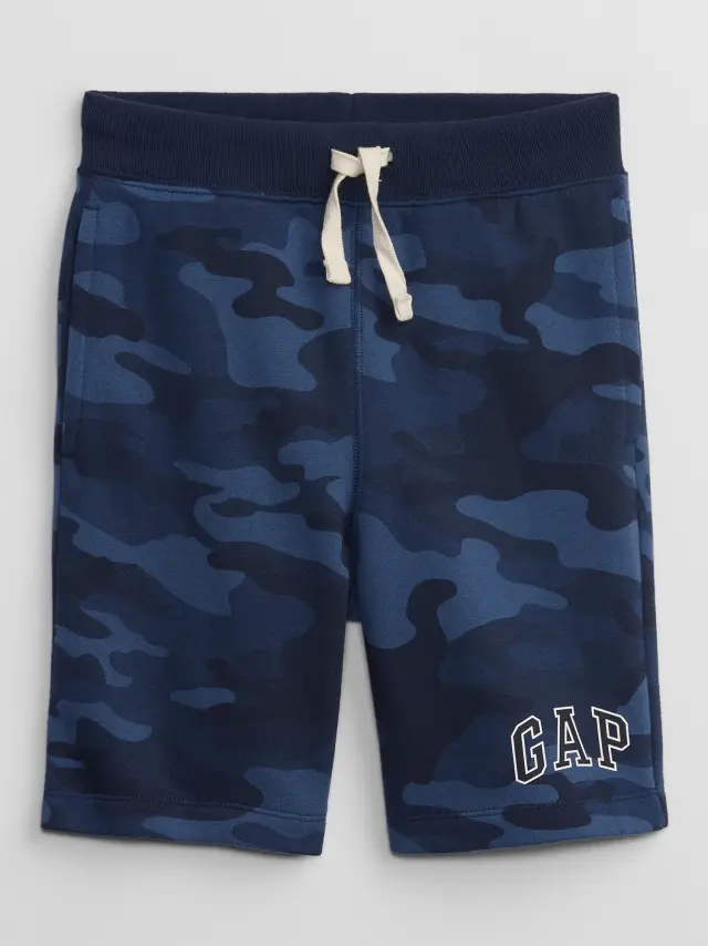 Μπλε Παιδικό Gap Logo Pull-On Σορτς blue camo - XS