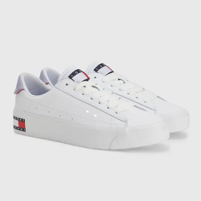 Tommy Hilfiger - Γυναικεία Sneakers Vulcanized Leather EN0EN02030-0K4 Λευκό - 41 2