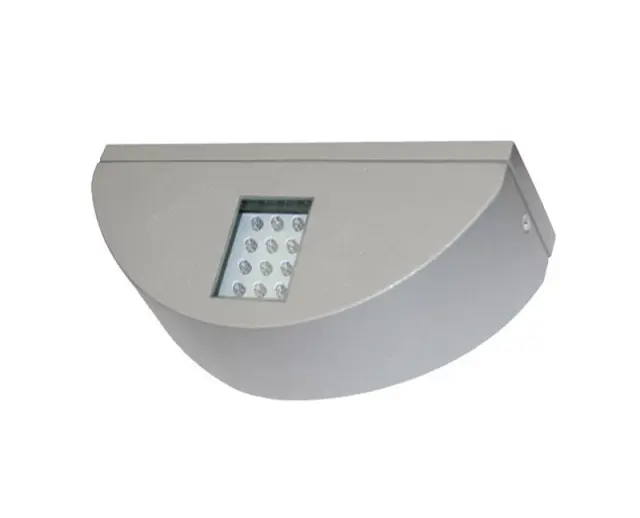 LED ΦΩΤ.ΔΙΠΛΟ ΗΜΙΚΥΚΛΙΟ ΕΠΙΤΟΙΧΟ ΑΛΟΥΜΙΝ 3.3W ΨΥΧΡΟ ΓΚΡΙ