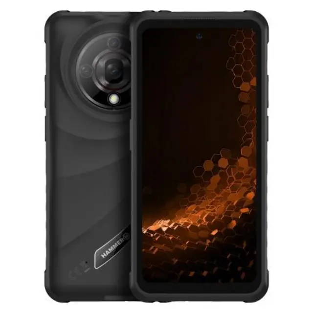 Κινητό Τηλέφωνο Hammer Iron 6 5G (Dual SIM) 128GB 6GB RAM Μαύρο N68907