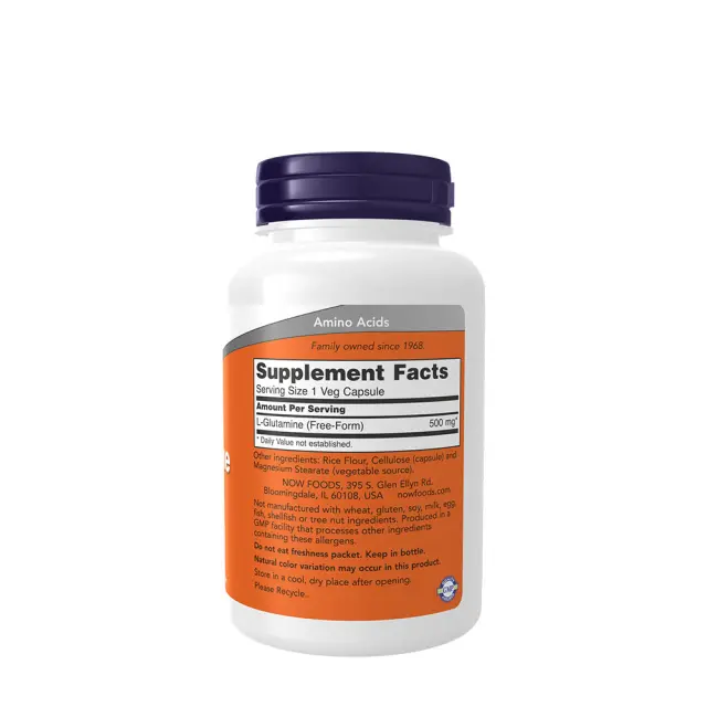 Now Foods L-Glutamine 500mg 120 vcaps (733739000927) 2