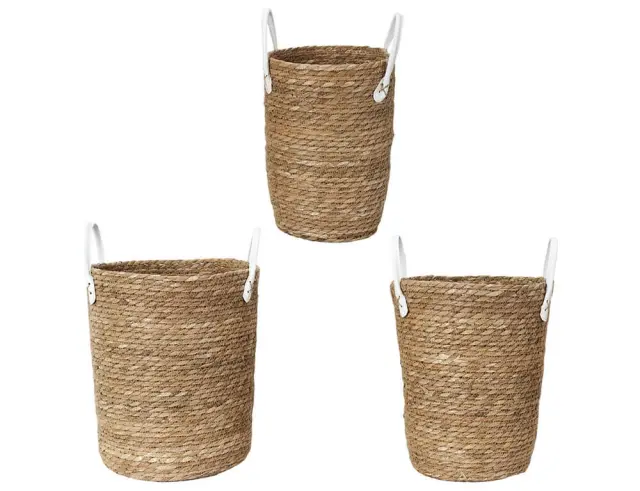 Σετ διακοσμητικά καλάθια Home Deco Factory με χερούλια - 3 τεμάχια RG9268 2
