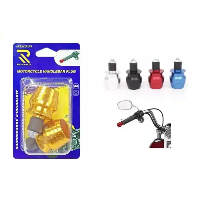 Aντίβαρα τιμονιού μηχανής W14149 – Motorcycle handlebar plug ΧΡΥΣΟ