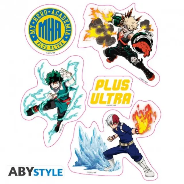 Stickers MY HERO ACADEMIA - 16x11cm/ 2 sheets - Heroes Villains ABYDCO744 3