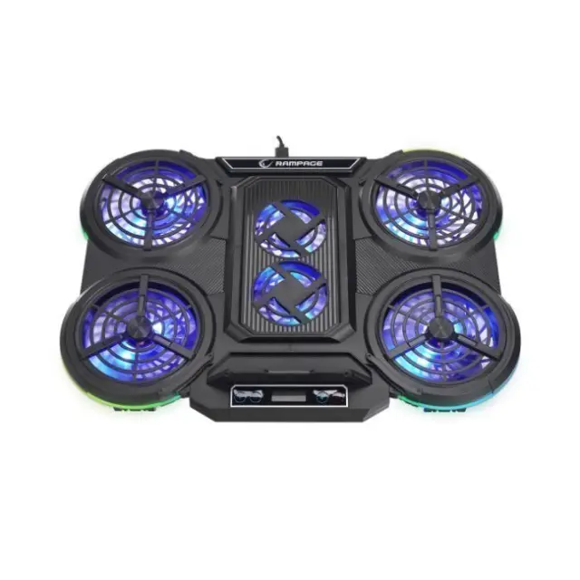Rampage Laptop Cooling Pad Prote R6 Black (PROTE R6) 2