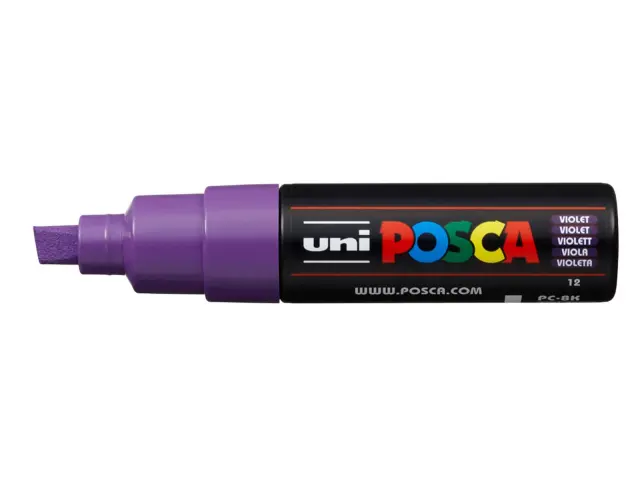 Μαρκαδόρος Σχεδίου Uni Posca PC-8K με πάχος μύτης 8.0mm - VioletPC-8K(E) - BIOΛETI