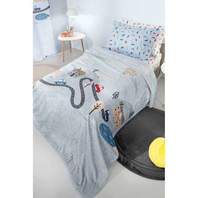 Παιδική Κουβέρτα Fleece Μονή Guy Laroche Roadtrip 160x220