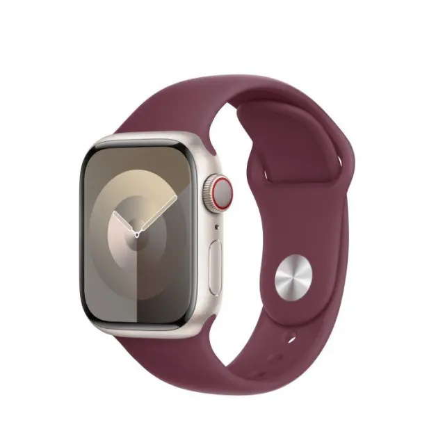 Λουράκι Σιλικόνης για Apple Watch 38/40/41/42(Series 10/11/12)- Mulberry Colour OEM