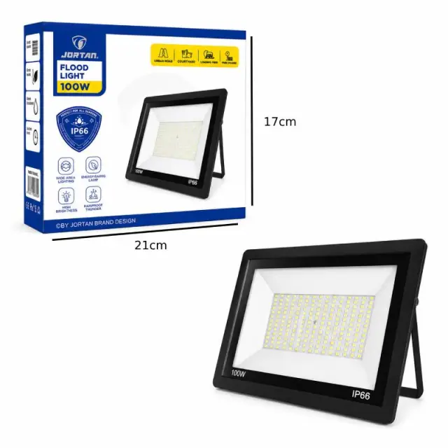 Jortan Προβολέας LED 100W Εξωτερικού Χώρου IP66 Αδιάβροχος - LED Flood Light 0274038 2