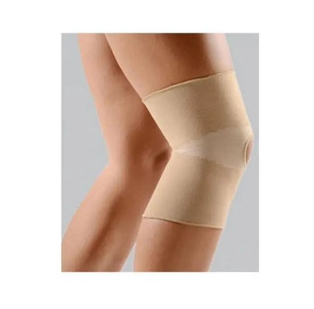 ANATOMIC LINE 6502 Επιγονατίδα Απλή Με Τρύπα Ελαστική Μπέζ Χρώμα - M