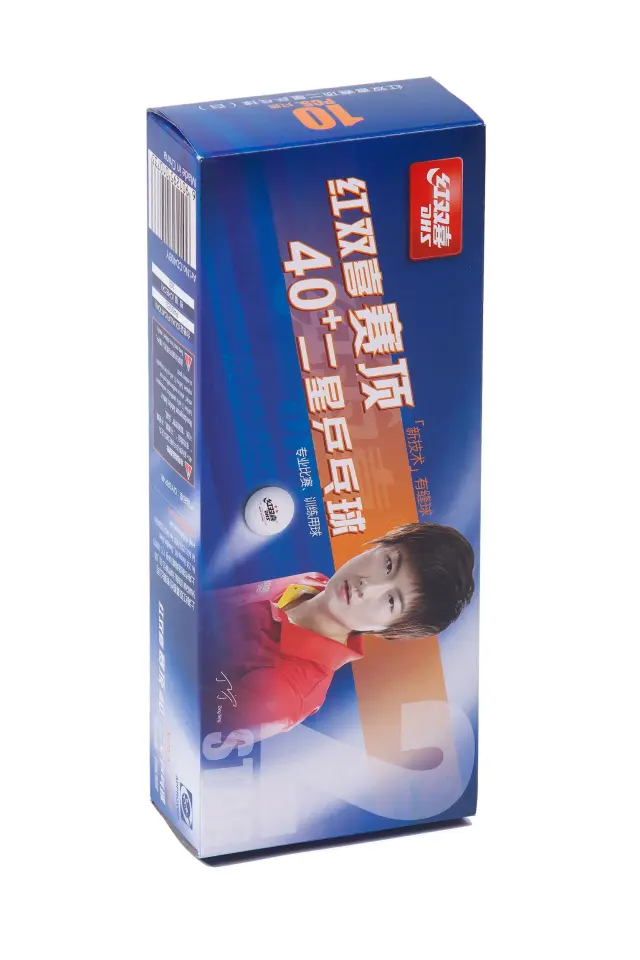 Μπαλάκια Πινγκ-Πονγκ DHS D40+ 2** 10pcs (seam) White-6901295010733