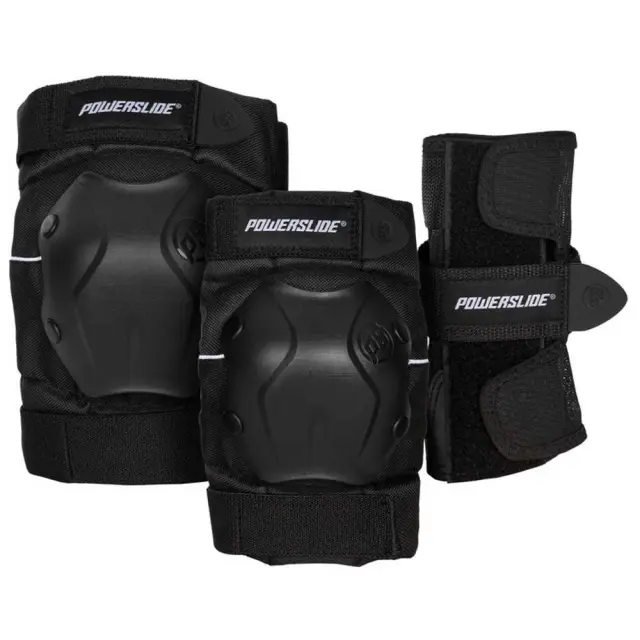 POWERSLIDE Standard Black Set Προστατευτικά - Μαύρα Μαύρο - XL