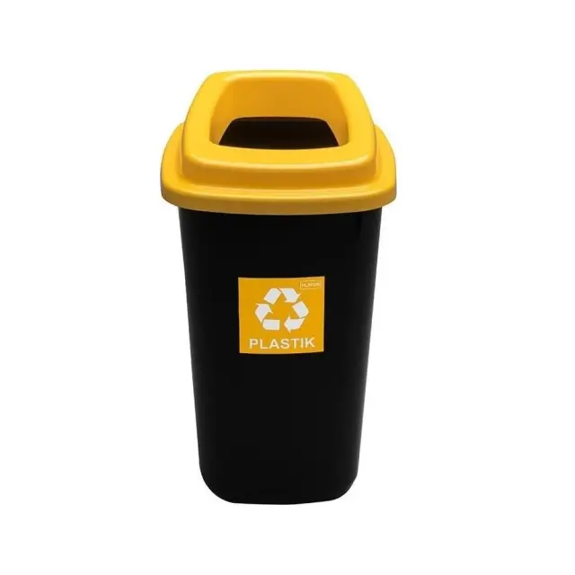 Delta Cleaning Πλαστικός κάδος ανακύκλωσης 90lt Κίτρινος / ΚΠ90Υ
