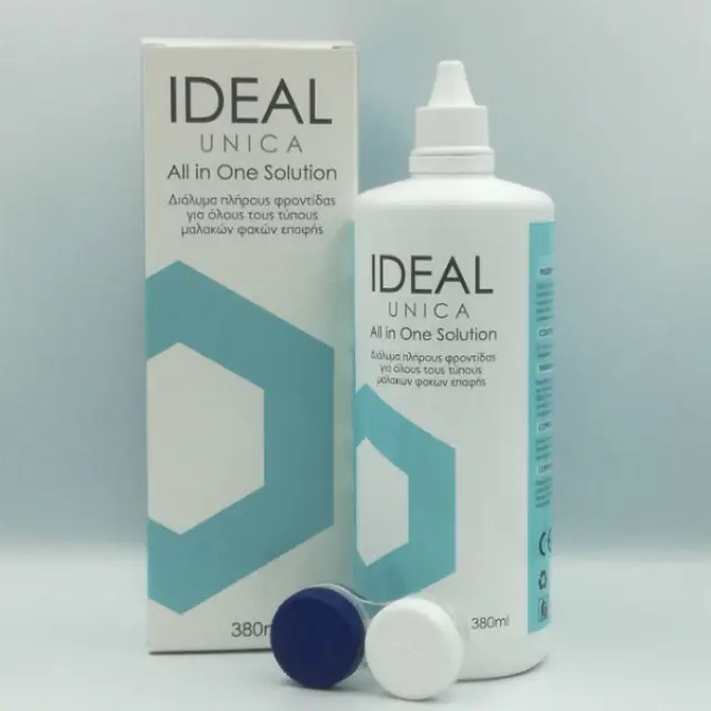 IDEAL UNICA Υγρό φροντίδας Μαλακών Φακών Επαφής (380ml)