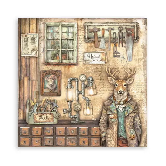 Χαρτιά scrapbooking 22τεμ μονής όψης, 30,5x30,5cm Stamperia, Alterego 2