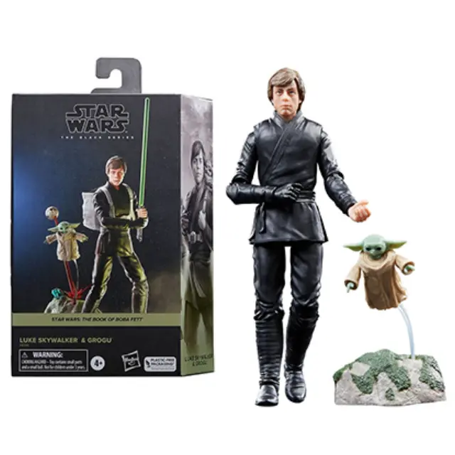 Hasbro Fans Disney Star Wars The Black Series: The Book of Boba Fett - Luke Skywalker Grogu Action Figure (15cm) (Excl.) (F7008)