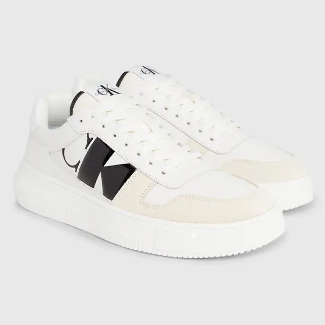 Calvin Klein - Cupsole Lth Ανδρικά Chunky Sneakers YM0YM00897-01T Λευκό - 45 2