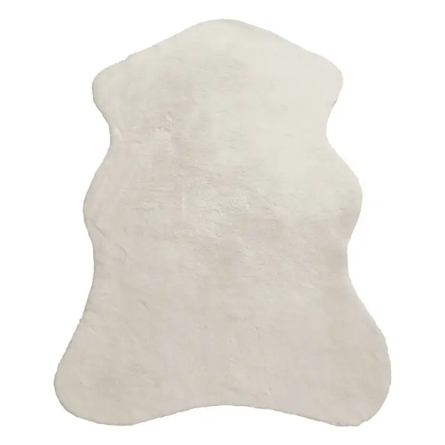 Χαλί 80x120 Τομαράκι Beauty Home Rabbit Art 9641 Ecru 100% Πολυέστερ