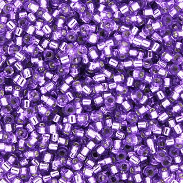 Χάντρα Miyuki Delica 11/0 - DB1347 - Transparent Silver Lined Lilac ~7gr