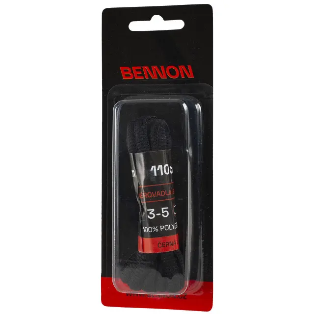 Κορδόνια παπουτσιών Bennon black 110εκ. 2