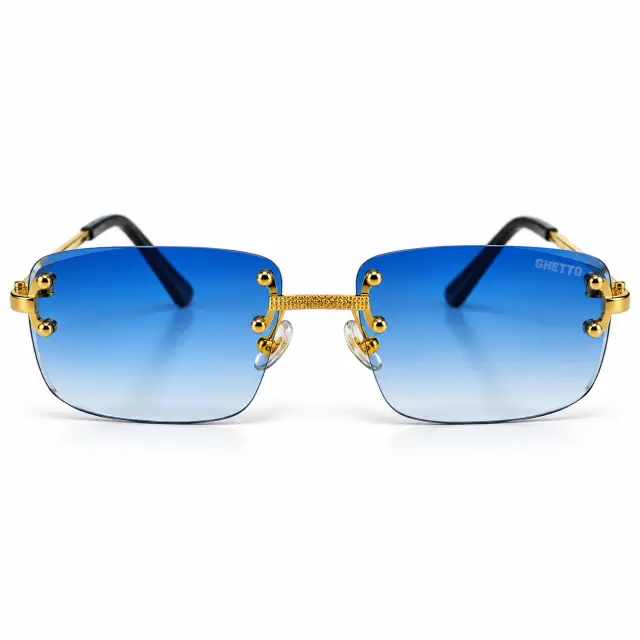 Ghetto Palette Sunglasses – Blue/Gold | Unisex