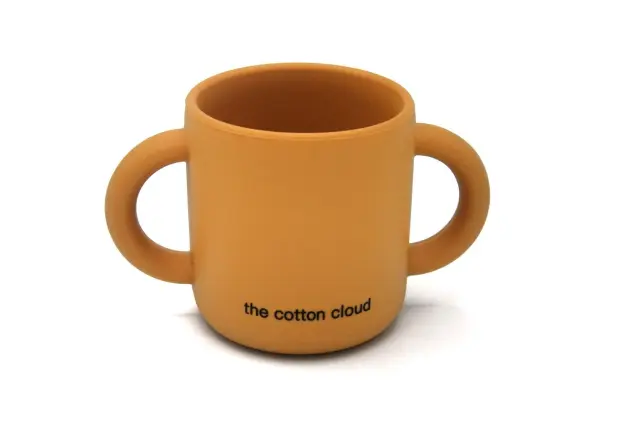 Ποτηράκι Σιλικόνης με Χερούλια Honey (130ml) - The Cotton Cloud