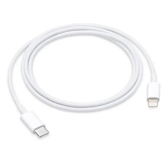 Apple Charge Cable USB-C male - Lightning Λευκό 1m (MX0K2ZM/A) (APPMX0K2ZM/A) APP LE