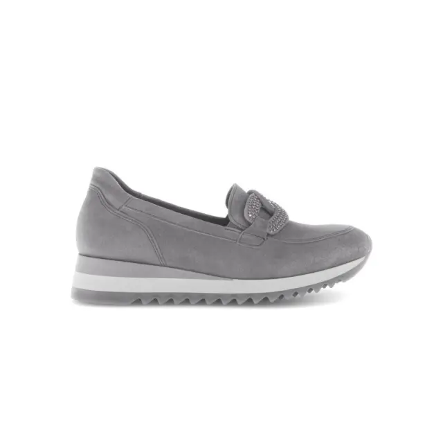 Gabor Μοκασίνια-Loafers Γυναικείο δέρμα Nubuck Γκρί GAB/73472 19-SMOKE