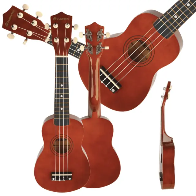 SUPRIMO UK21 DW soprano ukulele 21” dark wood for children learning to play 3
