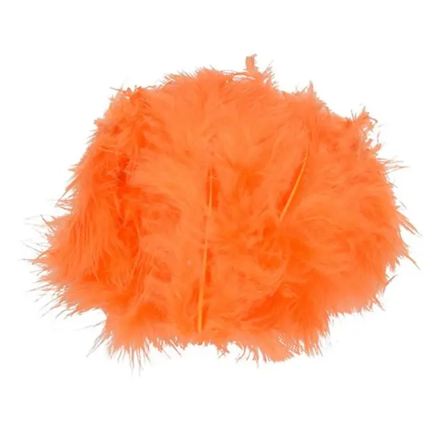 Φτερά Marabou Orange - 10-12cm ~2g ~20τεμάχια