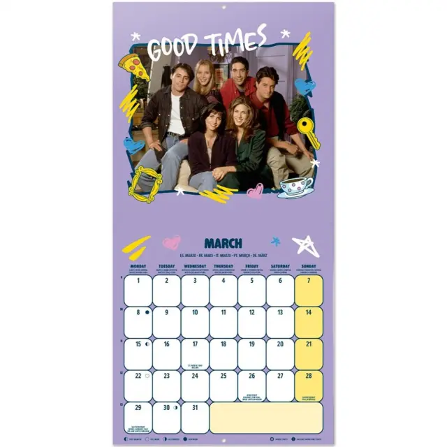 HMEΡΟΛΟΓΙΟ ΤΟΙΧΟΥ FRIENDS 2027 30X30 CALENDAR CP27019 3