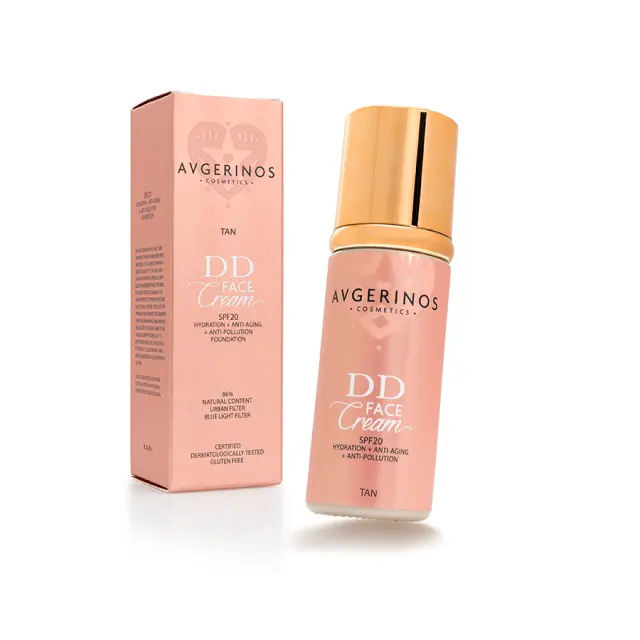 Avgerinos DD Face Cream SPF20 Hydration & Anti-Aging & Anti-Pollution Foundation 50ml Tan