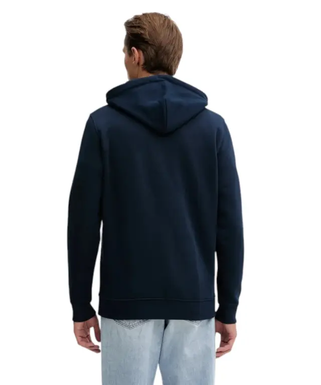 Tommy Hilfiger - Ανδρικό Φούτερ με Κουκούλα και Τσέπες Badge Regular Fit DM0DM20258-C1G Μπλε Σκούρο - S 3