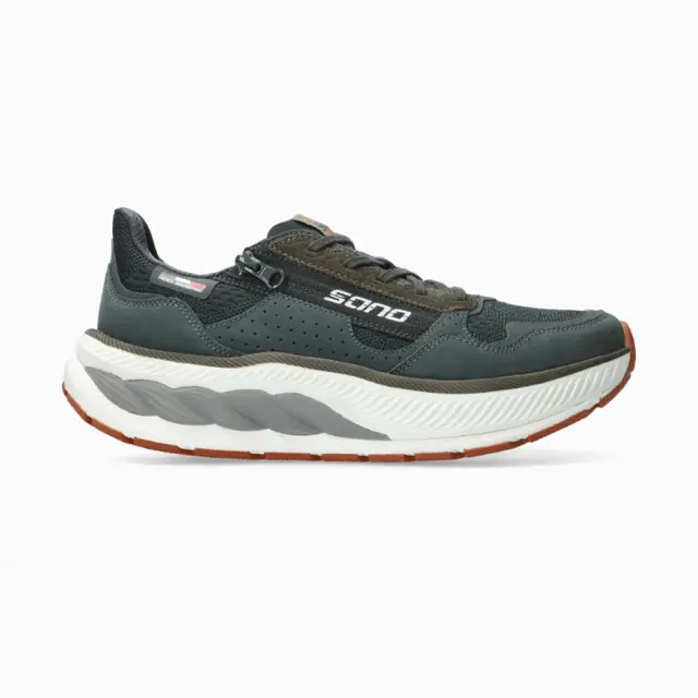 Mephisto/Sano Sneakers Ανδρικό δέρμα/ύφασμα Γκρί SAN/STRIDE STEEL - 46