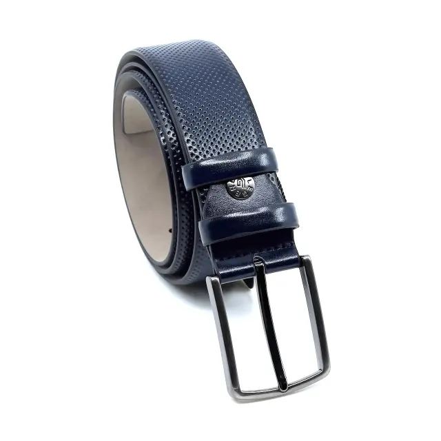 Μπλε Ζώνη P.U. Leather 3,5 cm 3