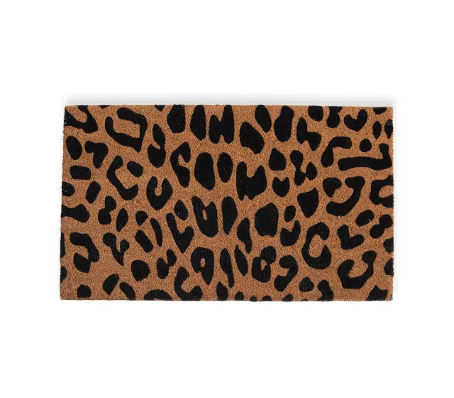 Nef-Nef Homeware Ταπέτο Εισόδου Κοκοφοίνικα Leopard 45x75 Natural
