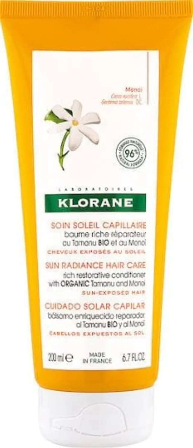 Klorane Tamanu Βιο & Monoi Conditioner Αναδόμησης/Θρέψης για Όλους τους Τύπους Μαλλιών 200ml