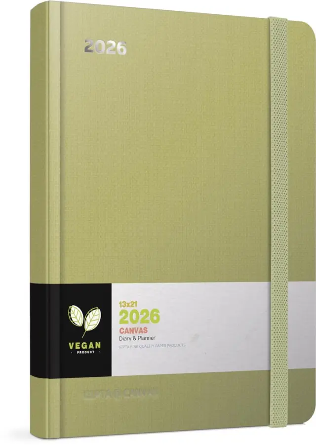 Ημερολόγιο 2026 Canvas Ημερήσιο 13x21 Lime / 626-1213-83 (Unipap)