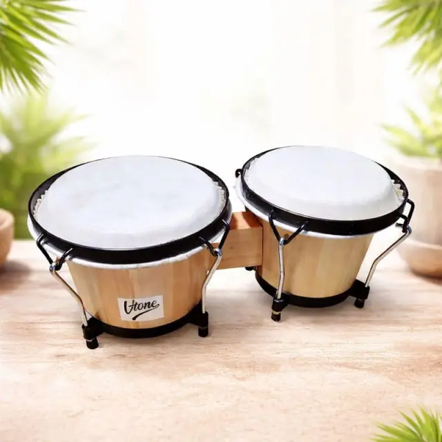 V-TONE BONGOS SET 67 bongo drum wood drums pair 2
