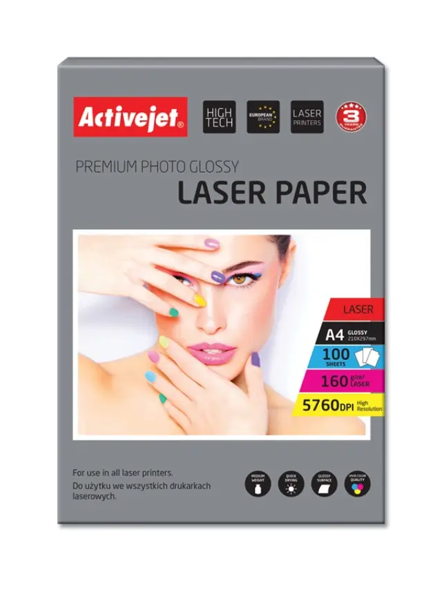 Activejet AP4-160G100L photo paper for laser printers - A4 - 100 pcs