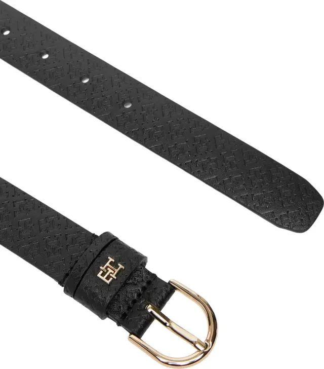 Tommy Hilfiger Γυναικεία Στενή Ζώνη Ess Effortless 2.5 Go Mono Μαύρο 90cm 2