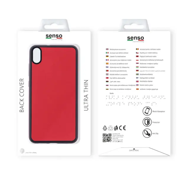 Θήκη Σιλικόνης Senso Chameleon TPU Case Για Apple iPhone X / XS Κόκκινη 2