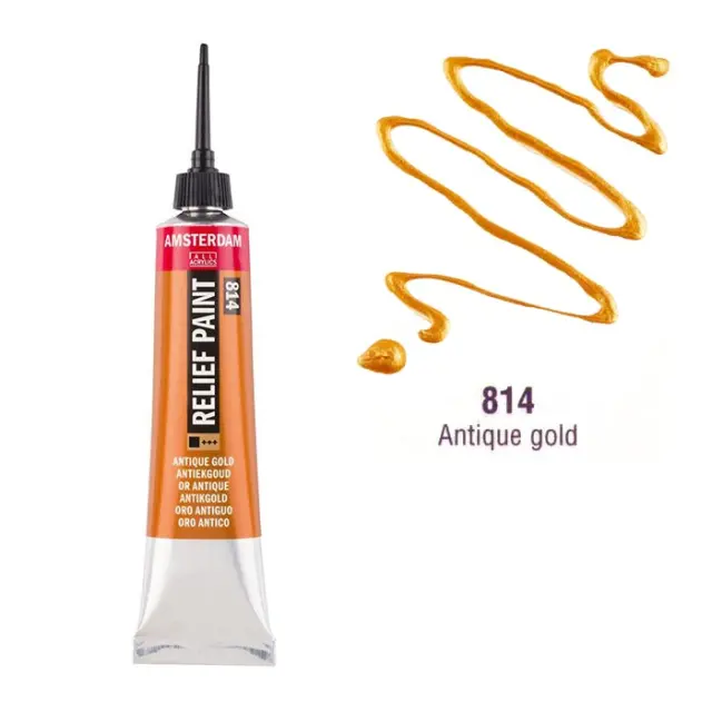 Talens Amsterdam Περίγραμμα, 814 Antique Gold - 20ml