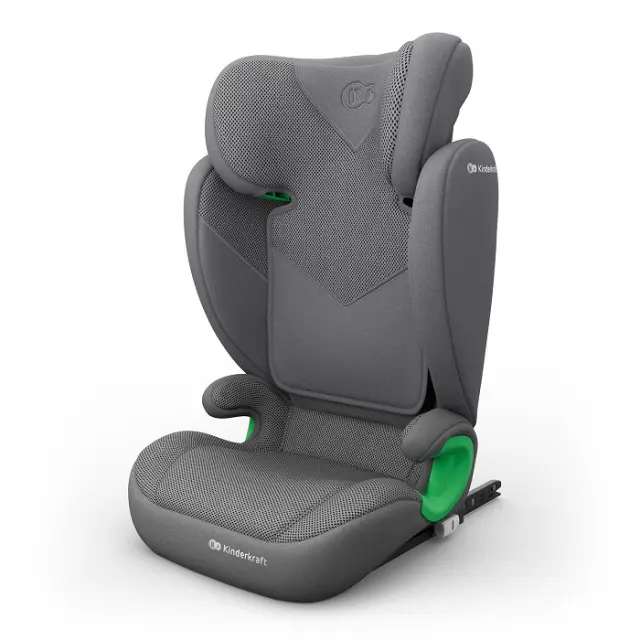 Kinderkraft Junior Fix 2 Plus i-Size Παιδικό Κάθισμα Αυτοκινήτου 100-150cm ISOFIX Grey 2