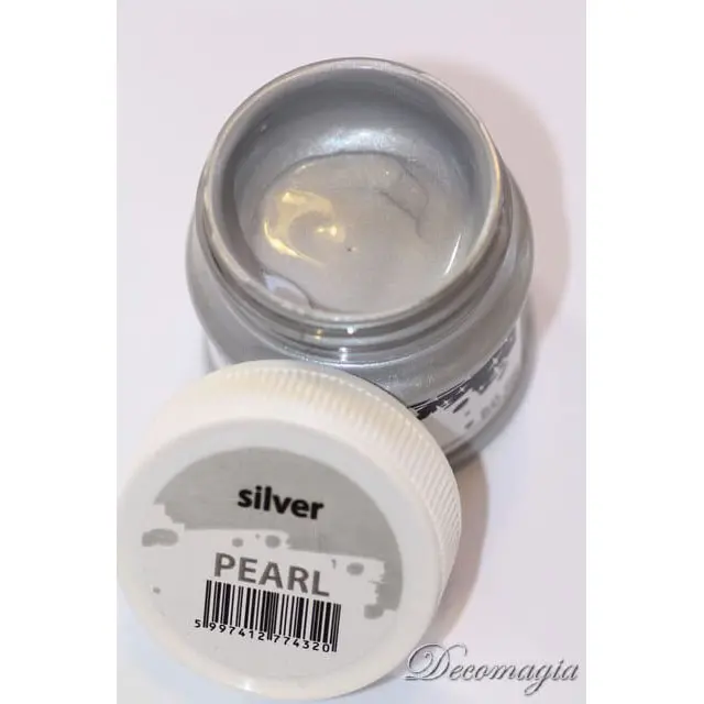 Χρώμα ακρυλικό Περλέ Pentart 50ml, Aσημένιο